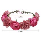 Flower Headpiece  Handmade Hair Wreath  Polyester Flower Crown Headband