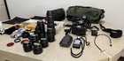 Nikon Film Camera Kit Lot Includes Film And Extras
