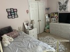 White 6pc Rattan Girls Bedroom Set
