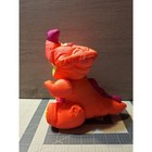 1992 Fisher Price Puffalump Dinosaur Plush Triceratops Squeak Toy Dino Vintage