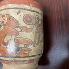 Antique Pre Columbian Maya Vessel 7    Tall
