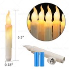 12pcs Battery Operated Flameless Led Taper Candles Light Christmas Window Candle