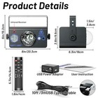 Party Lights Dj Disco Ball Light  Led Stage Strobe Lights Sound Metal Shell