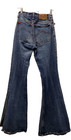 Vtg 90s Mudd Jeans Blue Denim Wide Bell Bottoms Waist 26 Inch Epic Side Slit