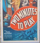 One Sheet Movie Poster - Two Minutes To Play     1936     Football Theme