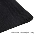 Black Speaker Mesh Grill Stereo Fabric Dustproof 50cm X 150cm 20  X 59 