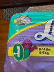Vintage 1999 Luvs Ultra Leakguards Barney Diapers Size 1 Open 40 Ct Package