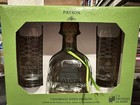 Set Of 2 Tequila Patron Branded Highball Collin Glass With Empty Bottle Glassnew