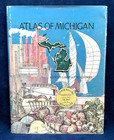 1977 - 78 Atlas Of Michigan Edited By Lawrence Sommers Color Maps Book U s 