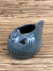 Piranha Tiki Mug Ceramic Cup 7  Long 16 Fl Oz Hand Painted Blue Glaze New
