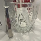 Waterford Marquis  Brookside Ice Bucket W tongs  6 1 2  X 6 1 2  Made In Germany