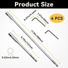 4 Pieces 1 4 Drill Bit Extension Set  High Carbon Steel  6 And 12 Inches   