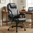 High Back Executive Office Chair  Ergonomic Pu Computer Desk Chair With 3-level