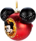 New Disney Parks Mickey Sunburst Mouse Icon Ball Christmas Ornament Rare Gift