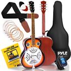 Pyle 6-string Acoustic Resonator Guitar  Full Scale Resophonic W accessory Kit