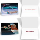 Airplane Christmas Card Variety Pack 24 Cards   Envelopes - Usa Made- 83
