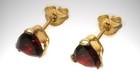 19thc Antique 2ct Garnet 14ktgf Earrings Ancient Anglo-saxon Frank Norman German