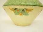 Antique Lamp Light Fixture Shade Art Deco Green Mottled Berries Leaves