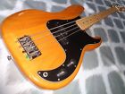 2010-2011 Squier Fender Vintage Modified Precision Bass Rare Maple Amber Natural