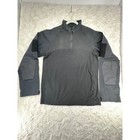 Condor Mens Xl Tactical Combat Shirt Black Quarter Zip Ripstop Sleeve 144081