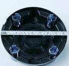 Front Gloss Black Center Wheel Hub Caps For 17-25 F250 F350 Super Duty 