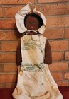Handmade Folk Doll Black Americana Holly Sugar Sack Colo Cloth Hand Painted 18  