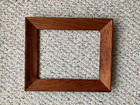 Vtg 1960 s - 70 s Solid Oak Picture Frame  Curved Wide Moulding  Fits 8 X 10