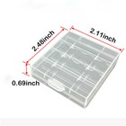 Lot Clear Hard Plastic Case Holder Storage Box For Rechargeable Aa Aaa Battery