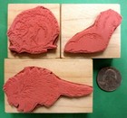 Woodland Animals  3 Wood Mounted Rubber Stamps