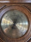 Vintage Springfield Thermometer Barometer Humidity Meter Plastic Faux Wood  nice 