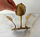 Vintage Brass Stand Holder Shell Design Made In India