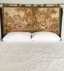 Made In France Tapestry 63 X 33 Pastoral Ready-to-hang Wall Or Headboard  