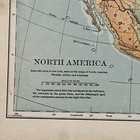 Antique 1902 Map Of North America 12   x10   