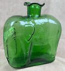Vtg 1970s Clevenger Brothers Elephant Green Figural Bottle Vase  glass Works