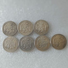 Twenty-cent Piece Silver Coin Very Fine Fine Details Lot Of 7