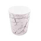 Mainstays 5 Gallon White Marble Bathroom  Bedroom Trash Can Wastebaskets