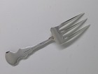 Durgin Daniel Low   Co Salem Mass Sterling Silver Strawberry Fork Monogram  l R 