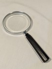 Vintage B   L o  Co Bausch   Lomb Co  Usa Magnifying Glass Metal W Black Handle