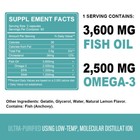 10 120caps 2500mg Omega 3   3600mg Fish Oil Tablets Epa   Dha Heart Health Mx