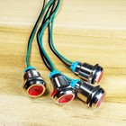 Led Metal Indicator Light Boat 12mm Signal Lamp 3v-9vdc Pilot Dash  4pcs  red 