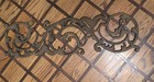 Antique Cast Iron Architectural Salvage Large Wall Fence Bracket Sconce 26-in