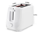 2-slice Toaster With 6 Shade Settings And Removable Crumb Tray  Arctic White