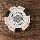Harley Davidson Texarkana Texas White Dealer Poker Chip