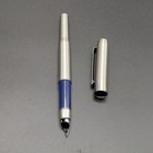 Original Parker 25 Stainless Steel Fountain Pen Broad Nib See Description