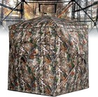 360 Degree See-through Ground Deer Hunting Blind 2-3 Person Front Open Door New 