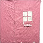 Pier 1 Kids Playhouse Bunk Bed Tent Canopy Cover Pink Corduroy House Window Rare