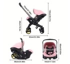      Brand New 2-in-1 Baby Stroller   Car Seat     Pink     