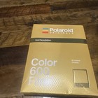 Polaroid Originals Color 600 Instant Film Gold Frame Edition 8 Exposures   Rare