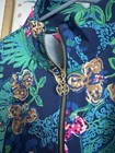 Nwt Lilly Pulitzer Large Leona Full-zip Jacket Low Tide Navy Life Of The Party  