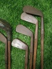 6 Antique Vintage Hickory Wood Shaft Golf Clubs  Need Work